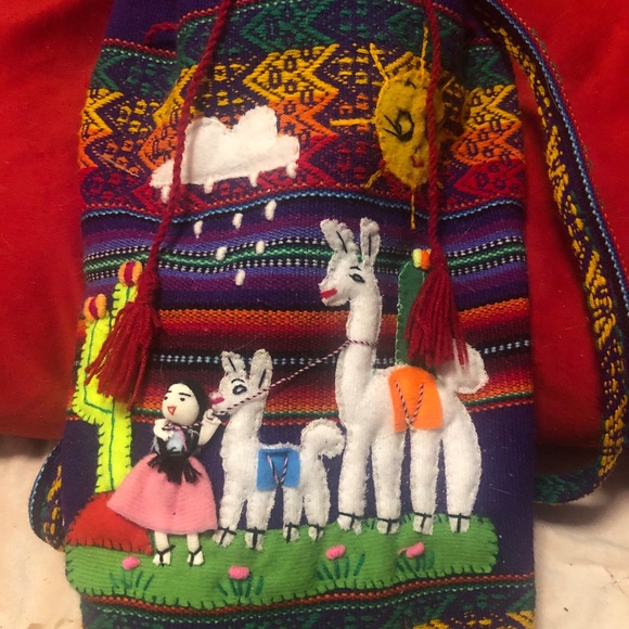 Peruvian handmade mini backpack - Picture 1 of 2